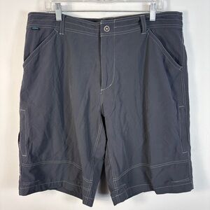 KUHL Men's Renegade Cargo Hiking Shorts 38 Gray Stretch